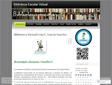 Tablet Screenshot of bibliotecaescolarfgs.wordpress.com