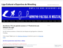 Tablet Screenshot of ligadewrestling.wordpress.com