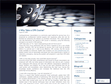 Tablet Screenshot of cprarticles.wordpress.com