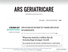 Tablet Screenshot of geriatricare.wordpress.com