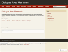 Tablet Screenshot of dialogueavecmesamis.wordpress.com