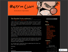 Tablet Screenshot of bugsytheclown.wordpress.com