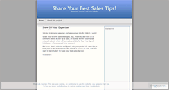 Desktop Screenshot of mybestsalestips.wordpress.com