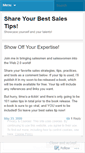 Mobile Screenshot of mybestsalestips.wordpress.com