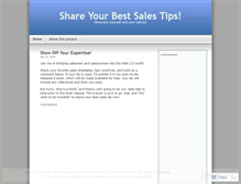 Tablet Screenshot of mybestsalestips.wordpress.com