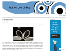 Tablet Screenshot of boyohboyohboy.wordpress.com