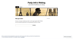 Desktop Screenshot of parijsinfo.wordpress.com