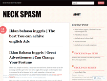 Tablet Screenshot of neckspasm.wordpress.com