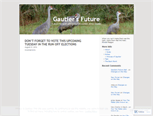 Tablet Screenshot of gautiersfuture.wordpress.com