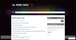 Desktop Screenshot of lildoro.wordpress.com