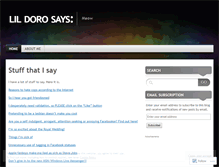 Tablet Screenshot of lildoro.wordpress.com