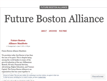 Tablet Screenshot of futurebostonall.wordpress.com