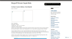 Desktop Screenshot of biografibola.wordpress.com