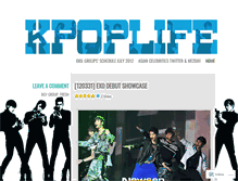 Tablet Screenshot of kpoplife.wordpress.com