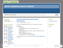 Tablet Screenshot of info2lowongan.wordpress.com