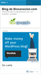 Mobile Screenshot of biosanacion.wordpress.com