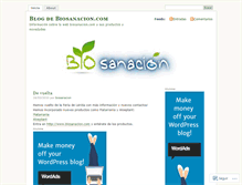 Tablet Screenshot of biosanacion.wordpress.com