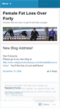 Mobile Screenshot of femalefatlossoverforty.wordpress.com