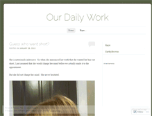 Tablet Screenshot of ourdailywork.wordpress.com