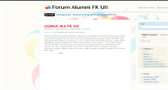 Desktop Screenshot of alumnifkuii.wordpress.com