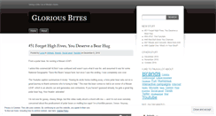 Desktop Screenshot of gloriousbites.wordpress.com