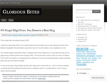 Tablet Screenshot of gloriousbites.wordpress.com