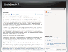Tablet Screenshot of mauditefrancaise.wordpress.com