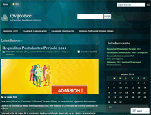 Tablet Screenshot of ipvgconce.wordpress.com