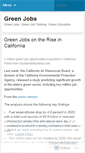 Mobile Screenshot of greenjobstore.wordpress.com