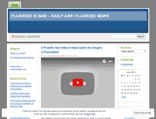 Tablet Screenshot of fluorideisbad.wordpress.com