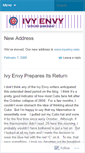 Mobile Screenshot of ivyenvy.wordpress.com