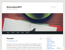 Tablet Screenshot of 5innovation2011.wordpress.com