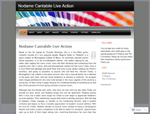 Tablet Screenshot of nodamecantabilela.wordpress.com