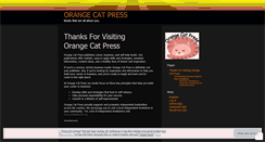 Desktop Screenshot of orangecatpress.wordpress.com