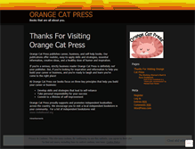 Tablet Screenshot of orangecatpress.wordpress.com