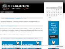 Tablet Screenshot of mundoemprendedores.wordpress.com