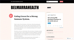 Desktop Screenshot of belmarrahealth.wordpress.com