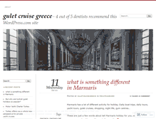 Tablet Screenshot of guletcruisegreece.wordpress.com