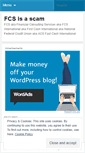 Mobile Screenshot of fcsisascam.wordpress.com