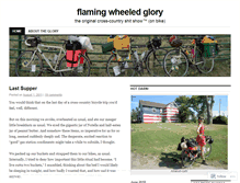 Tablet Screenshot of flamingwheeledglory.wordpress.com