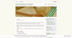 Desktop Screenshot of maromacozinha.wordpress.com