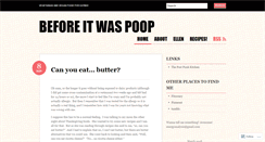 Desktop Screenshot of beforeitwaspoop.wordpress.com