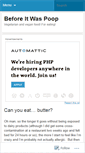 Mobile Screenshot of beforeitwaspoop.wordpress.com