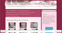 Desktop Screenshot of galainvitaciones.wordpress.com