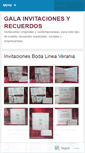 Mobile Screenshot of galainvitaciones.wordpress.com
