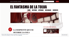 Desktop Screenshot of elfantasmadelatolva.wordpress.com