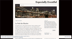 Desktop Screenshot of especiallyeventful.wordpress.com