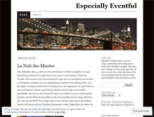 Tablet Screenshot of especiallyeventful.wordpress.com