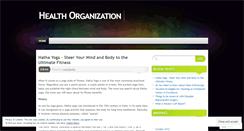Desktop Screenshot of healthorganization.wordpress.com