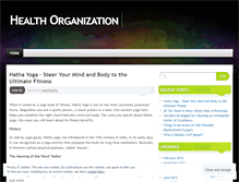 Tablet Screenshot of healthorganization.wordpress.com